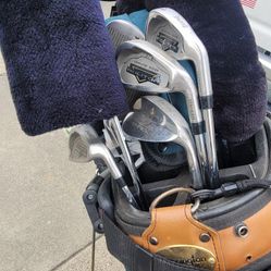 Golf Clubs and Roller
