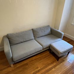 Ikea Sofa / Couch with Ottoman