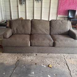 Large Sturdy Grey Couch