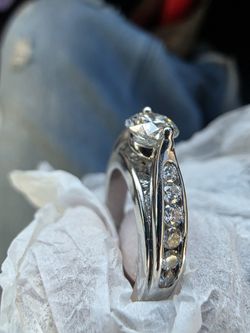 Women's 14k White Gold Diamond Ring