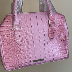 Medium sized Pink crocodile purse
