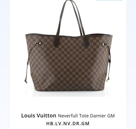 Louis Vuitton Neverfull GM Tote – Damier Ebene