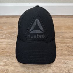 Reebok Unisex Solid Black Meshback Fitted Cap Hat