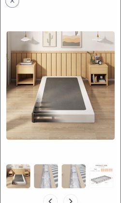 EMODA twin size metal box spring w/cover