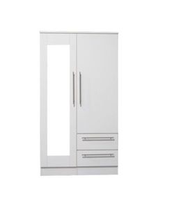 🔥39" Double Wardrobe with Mirror///Guardarropa doble con espejo🔥