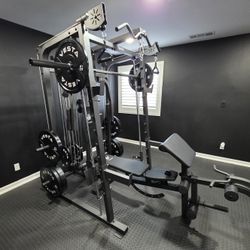 Smith Machine 2001 | Multi-Use Adj Bench | Gym Equipment | Fitness | Squat Rack | Excercise |🔴WEIGHTS AND BARBELL SOLD SEPARATELY 🔴 FREE DELIVERY 🚚