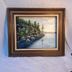 18x24 Vintage Oil Painting, Original Art, Signed