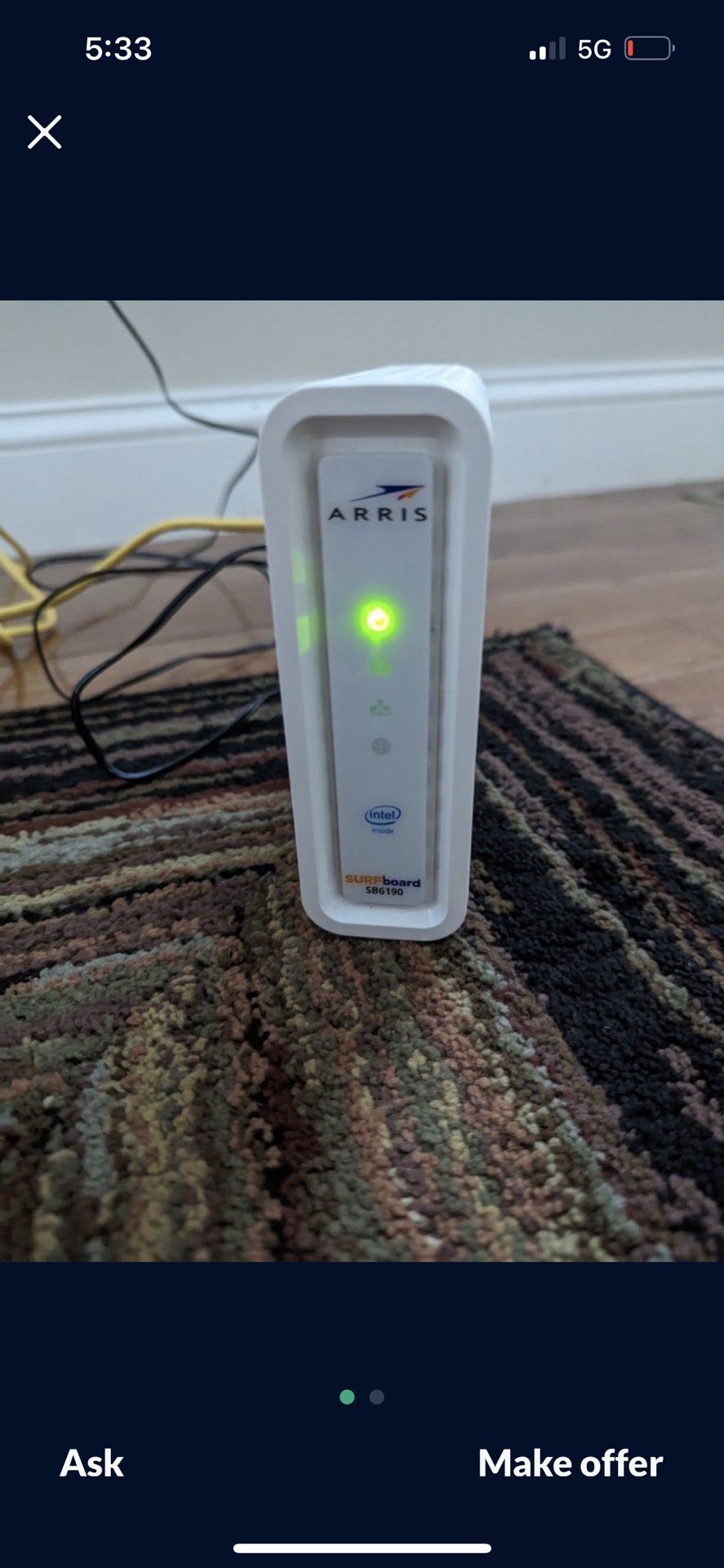 Xfinity Internet Cable Modem