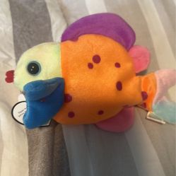Beanie Babies Lips The Fish &  Rainbow 