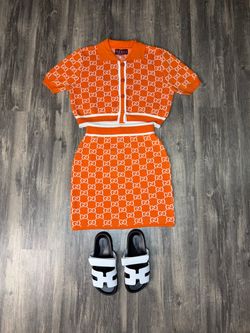 Gucci set with Hermes Slides Brand New with box
