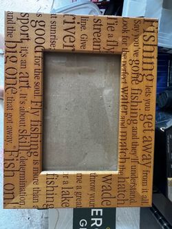 Fishing Quote Wooden Picture Frame