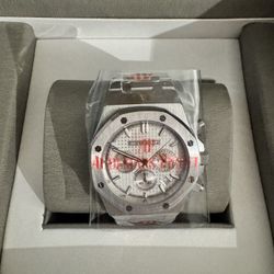 White Dial Chronograph Ap Dm With Questions Send Offers And Good Trades