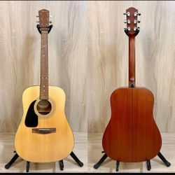 Fender DG-10 LH NS Left-Handed Acoustic Dreadnought - Natural Satin - Great Condition!