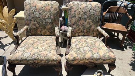 Two Beautiful high back chairs