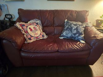 Leather sofas
