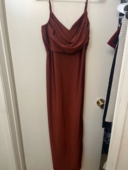 Women’s size  large silk orange dress