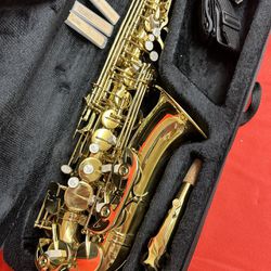 Nice Gold Alto Saxophone with New Box of Reeds and Mouthpiece $350 Firm