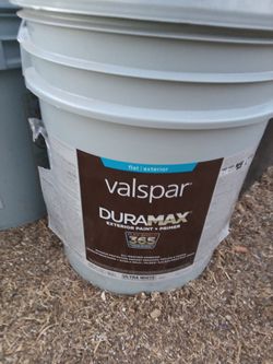 New 5 gal Valspar ultra white exterior
