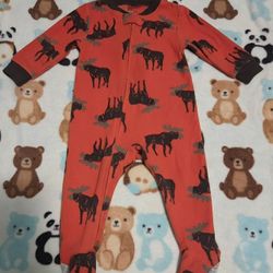 12 Months Old Moose Onesie 