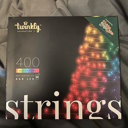 Twinkly Strings App-Controlled LED Christmas Lights 400 RGB+W 105 Feet
