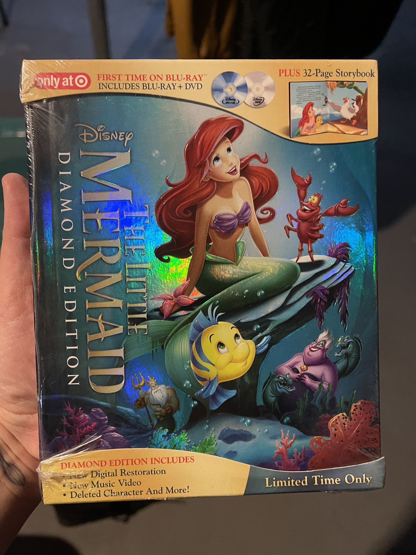 The Little Mermaid Blu-Ray and DVD - Diamond Edition