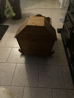 Very Old Cedar Baby Bed 