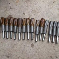Brown 17/32" Drill Bit Classic Tool Vintage Tools Machinist Hole Shank bits