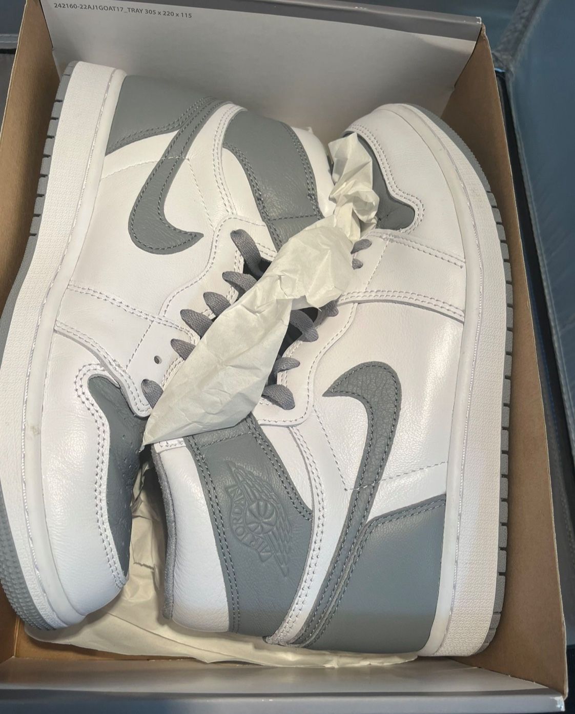 NEW Nike Dunk High Retro Mens Size 9 1/2 Chill White DD1399 401