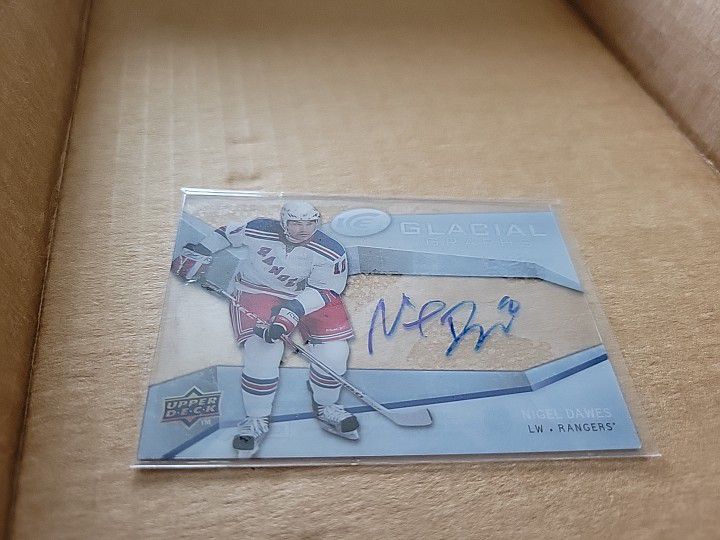 Nigel Dawes Upper Deck Glacial Graphs Autograph Auto NHL HOCKEY 
