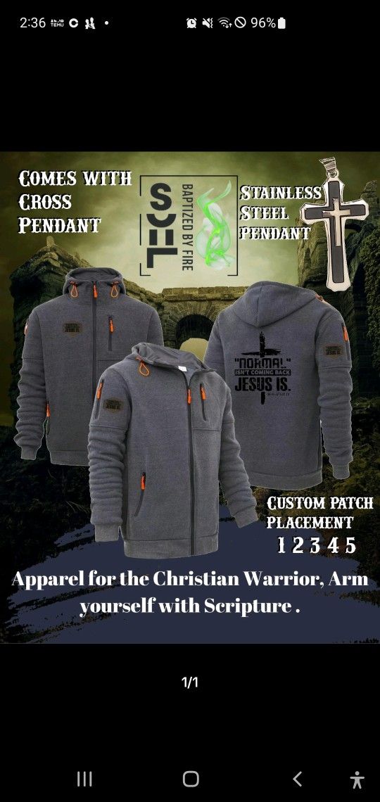 Modern Day Christian Warrior Clothing, Revelation 14 Editio