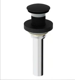 VIGO Vessel Bathroom Sink Pop-Up Drain and Mounting Ring, Matte Black