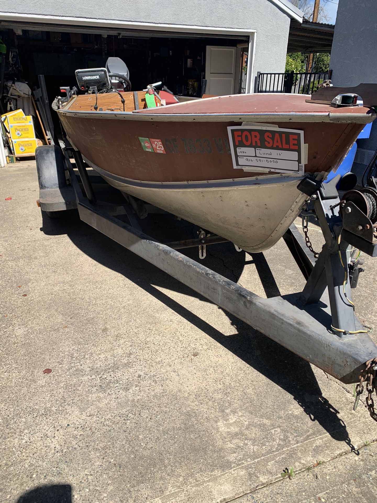 Lund 16’ W/40hp Motor $2900.