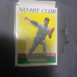 Nolan Ryan No Hit Club Score 91