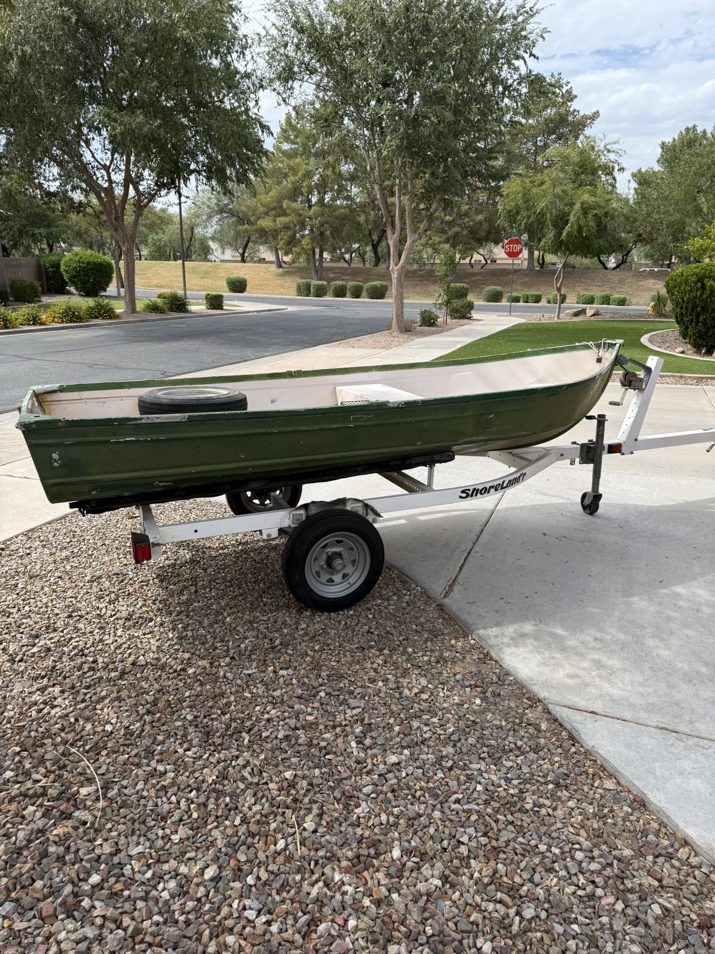 12 Foot Aluminum Boat With Trailer