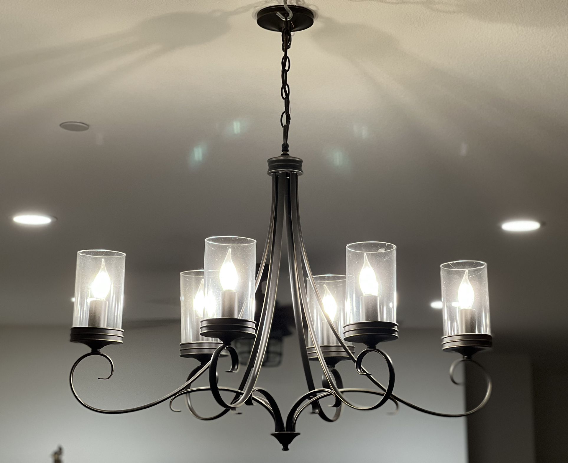 Kichler Diana 6-Light Olde Bronze French Country/Cottage Chandelier