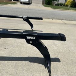 Thule Roof Rack - 60 Inch Square Bars With 300 Series Lockable Foot Pack