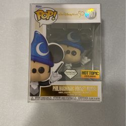 Funko Pop Philarmagic Mickey Mouse Disney Diamond Hot Topic Exclusive