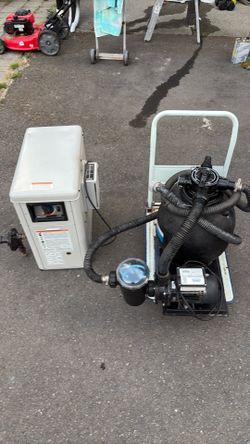 Hayward 100K BTU Pool Heater & Aqua Pro Sand Filter Pump Combo