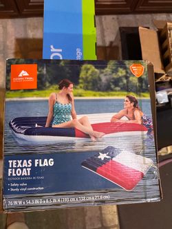 New Ozark Trail Texas Flag Inflatable Float; Texas Flag Float