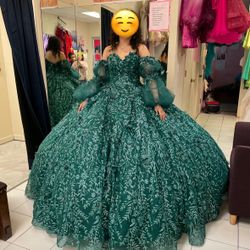 Emerald Green Quinceañera Dress or Sweet 16