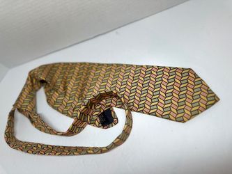 Vintage Michael Jacobs for Westport Big & Tall Geometric 100% Silk Tie