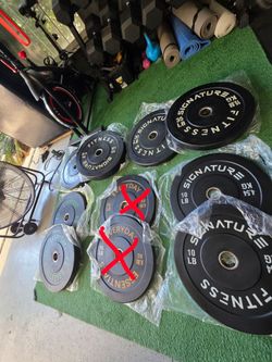 230lb bumper plates mix