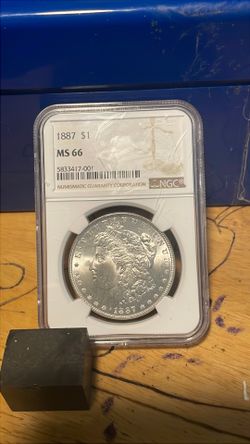 Silver dollar 1887 ms 66