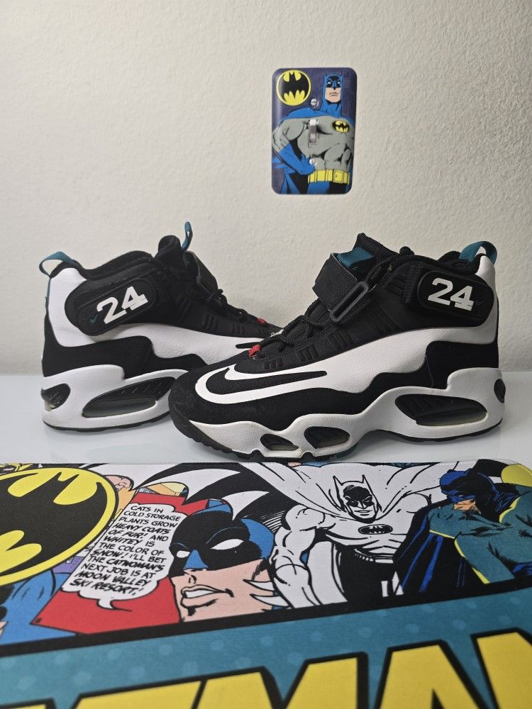 White Freshwater Air Griffey Max 1s, Size 9