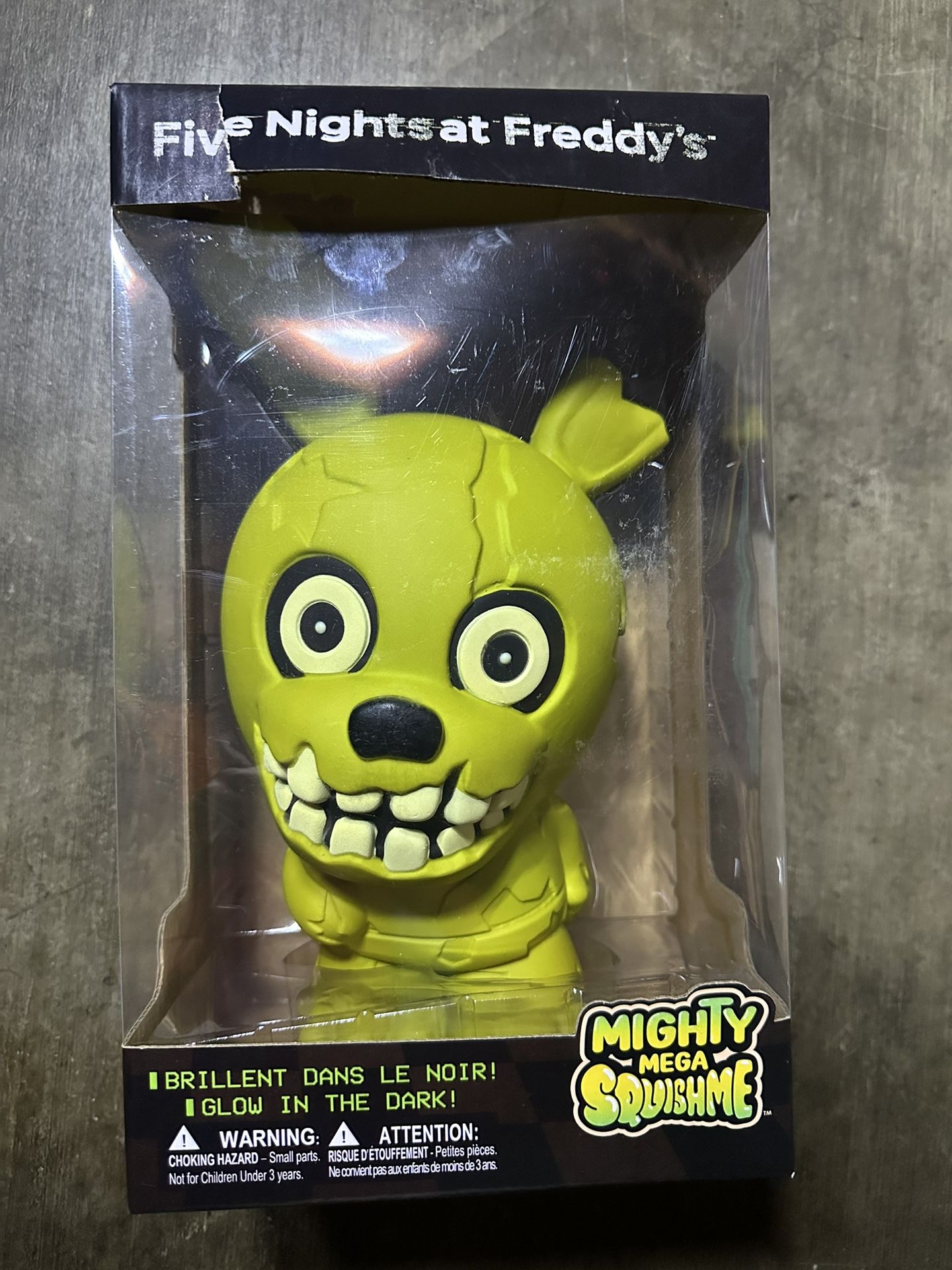 Five Nights At Freddy's 10" GLOW in DARK Figure Mighty Mega SquishMe Springtrap FNAF
