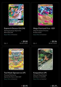 Pokémon’s EXs & Full art lot