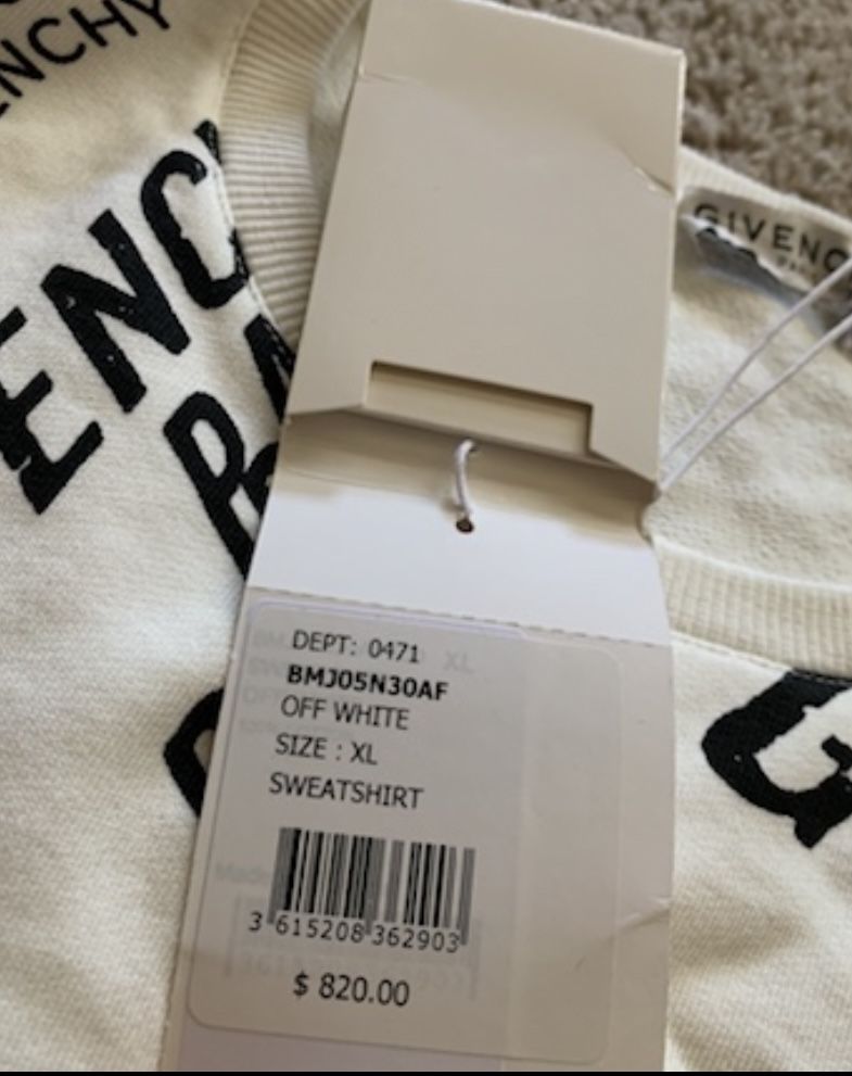 Givenchy Sweater Size Xl (Brand New With Tags)