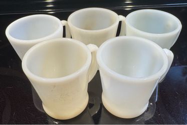 Vintage Fire King Coffee Cups - Set of 5