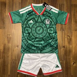 Mexico Kids Jersey And Shorts 