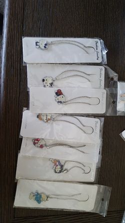 Hello Kitty necklaces or rings, new, ea